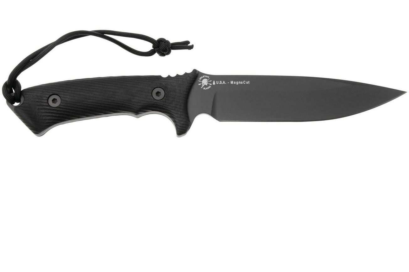 Spartan Blades Harsey Difensa SB19BKBKKYBK Black, Black Micarta, survivalmes, kydex schede