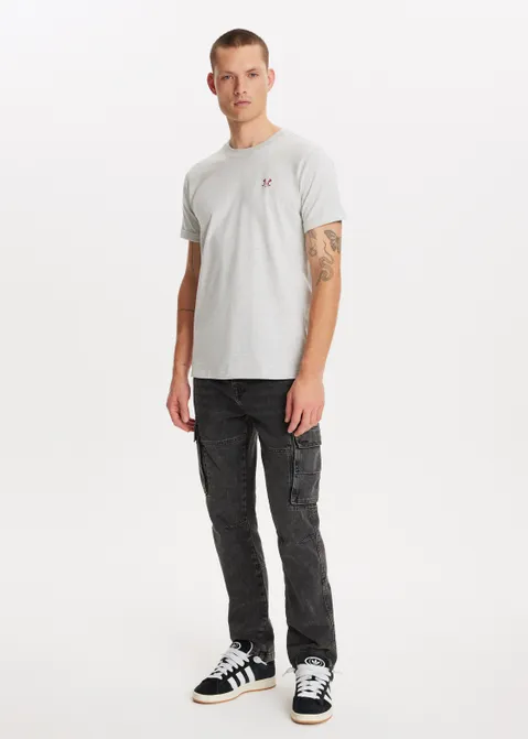 T-shirt met kruis logo off-white (WTO.MEL)