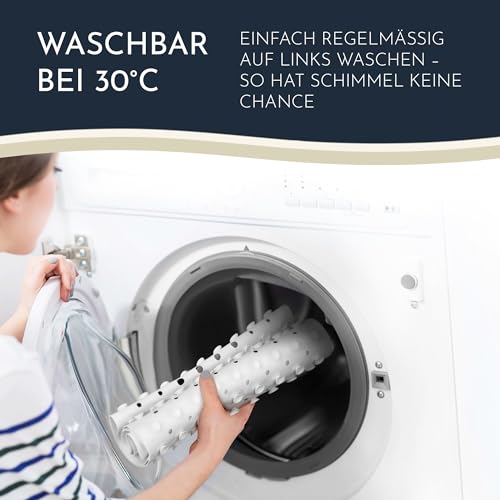 Homerella® Antislip Badmat, 100% BPA-vrij, Inclusief 2 Ophanghaken, 100x40cm - Huidgevoelige & Schimmelwerende Badmat - Machinewasbaar