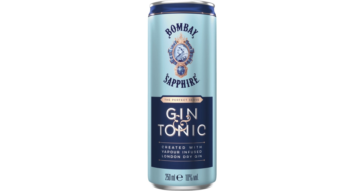 BOMBAY Sapphire Dry & Tonic 0,25 Liter Dose (Einweg)