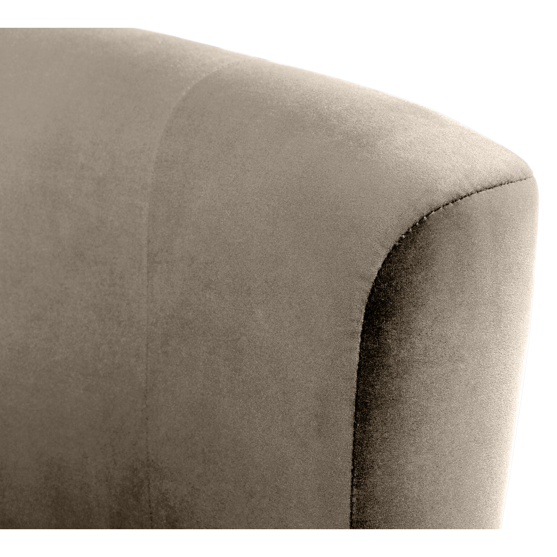Cocktailsessel - taupe - Velours