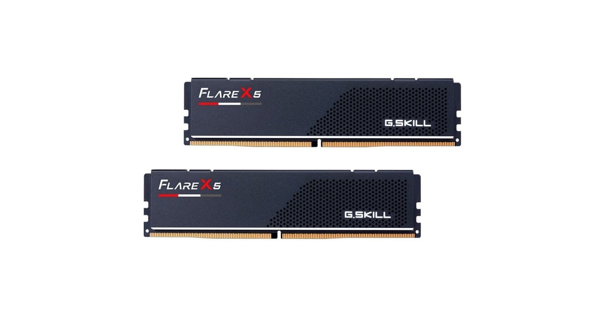 G.Skill32 GB DDR5-6000 (2x 16 GB) Kit werkgeheugen  (Zwart, F5-6000J2836G16GX2-FX5, Flare X5, AMD EXPO)
