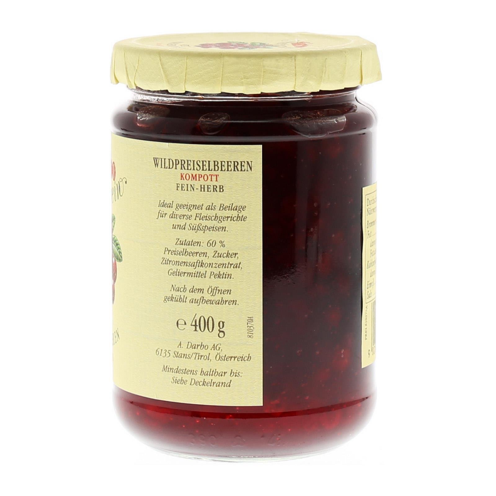 Darbo Preiselbeer Kompott