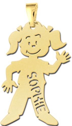 Gouden moeder sieraad meisje Names4ever