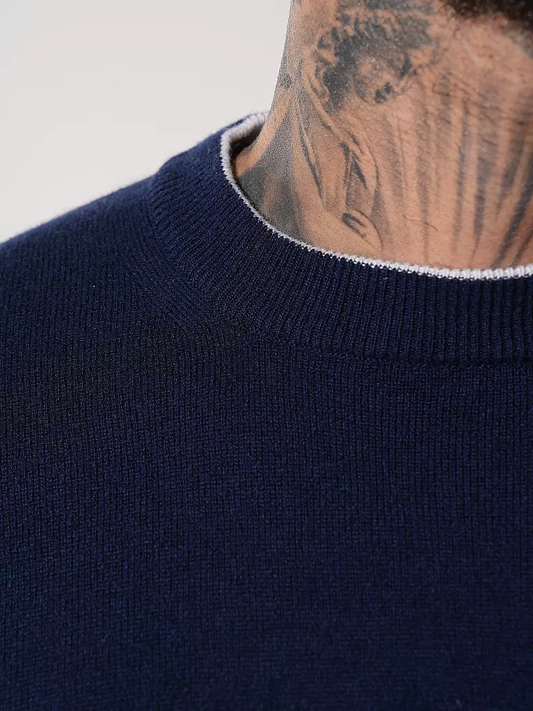 ELEVENTY Kaschmirpullover dunkelblau