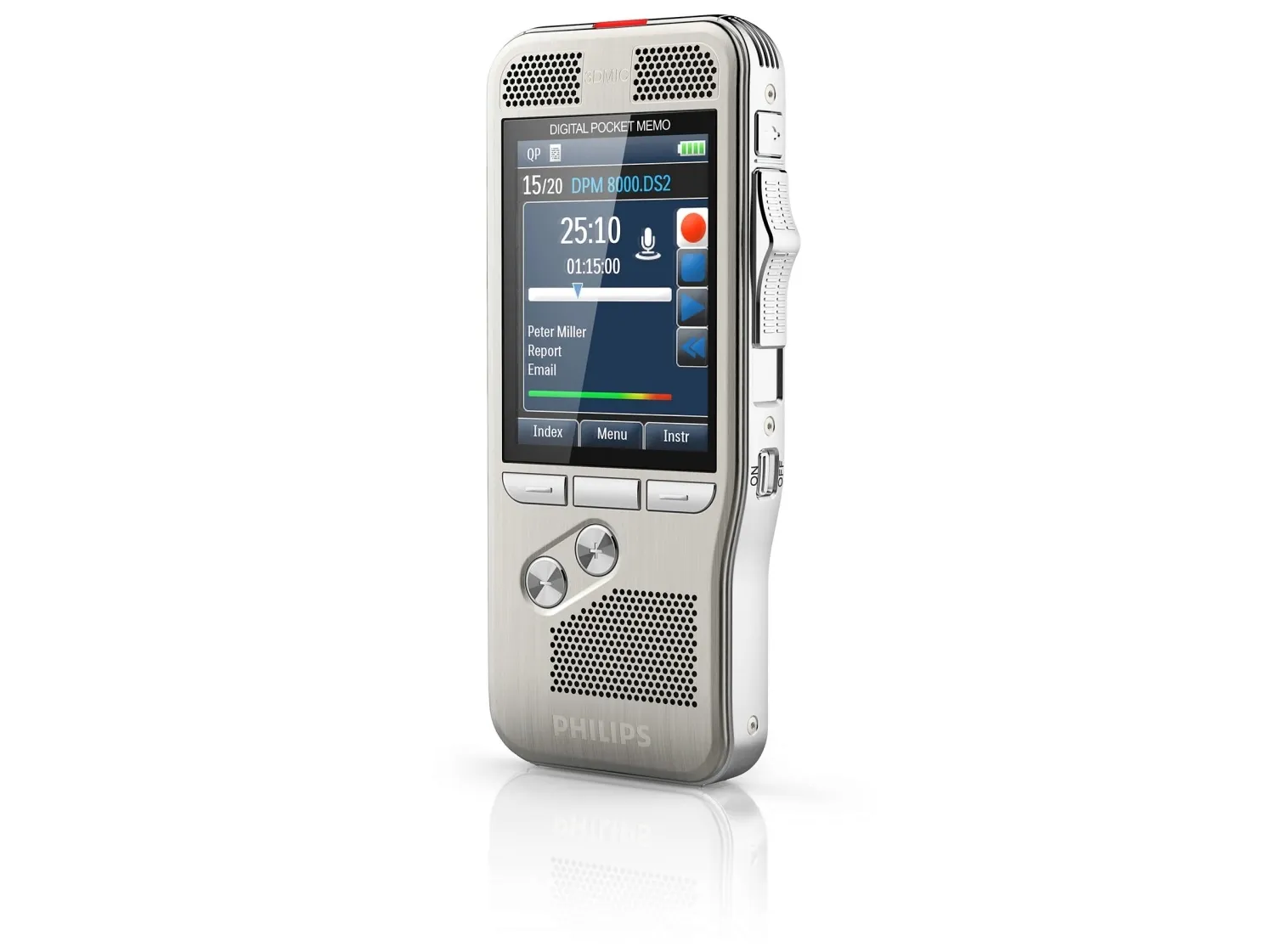 Philips Pocket Memo DPM8300 - Stemmeoptager - 200 mW - 4 GB