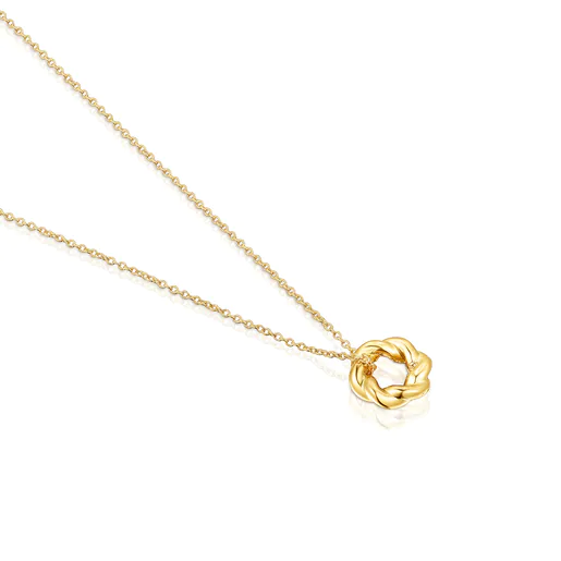 Colar de ouro torcido