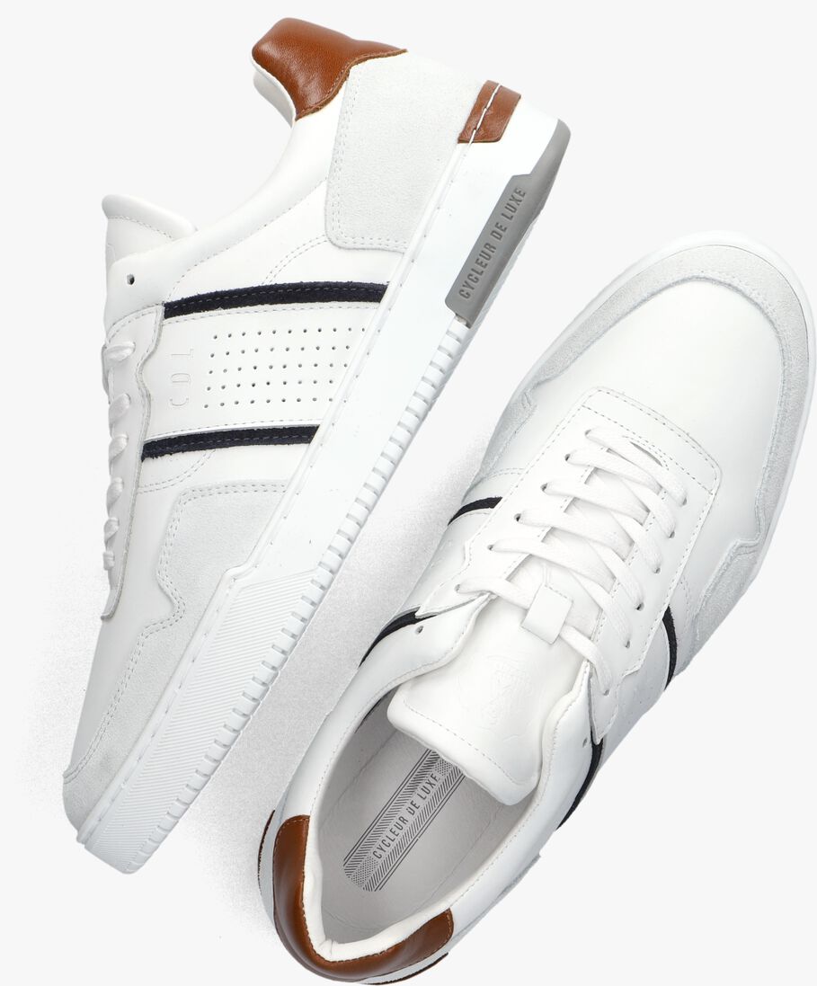 CYCLEUR DE LUXE witte cycleur de luxe lage sneakers velodrome