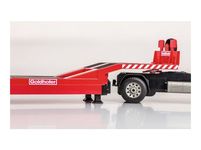 Carson Lastwagen Mercedes-Benz Arocs Goldhofer RTR, 1:20 LKW Mercedes Arocs Sattelschlepper mit Tieflader