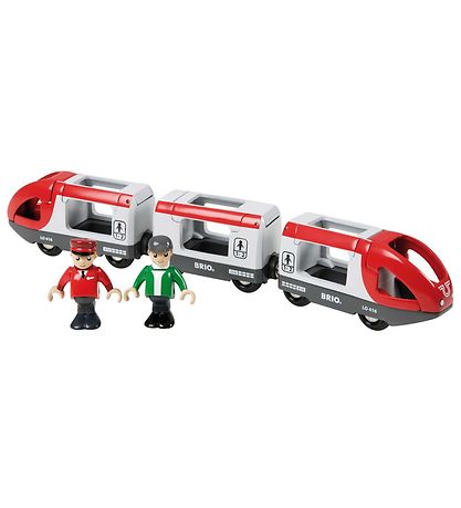 BRIO Passagertog - 5 dele - R?d/Hvid 33505