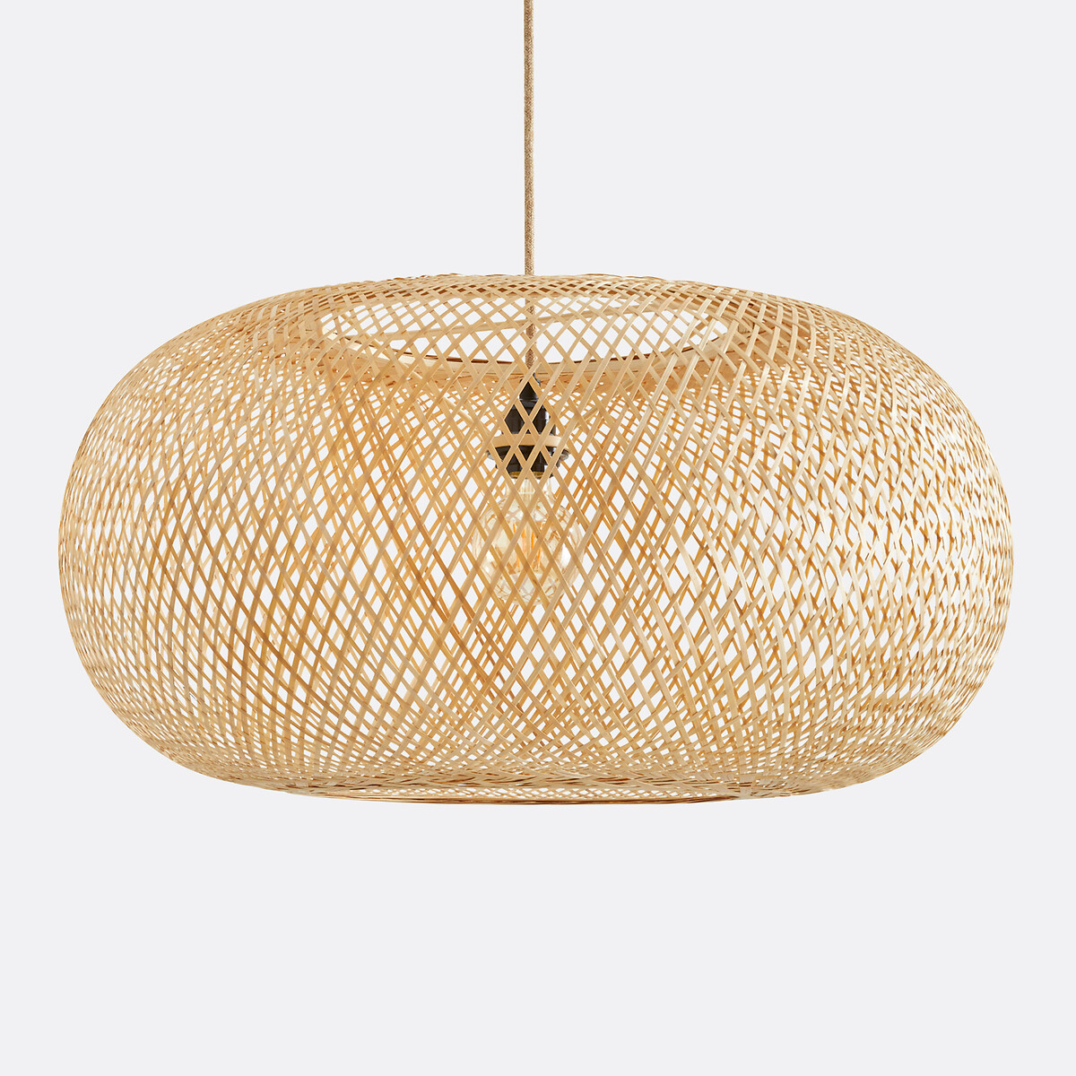 LA REDOUTE INTERIORS<br>Luminária pendente em bambu Ø65 cm, Ezia