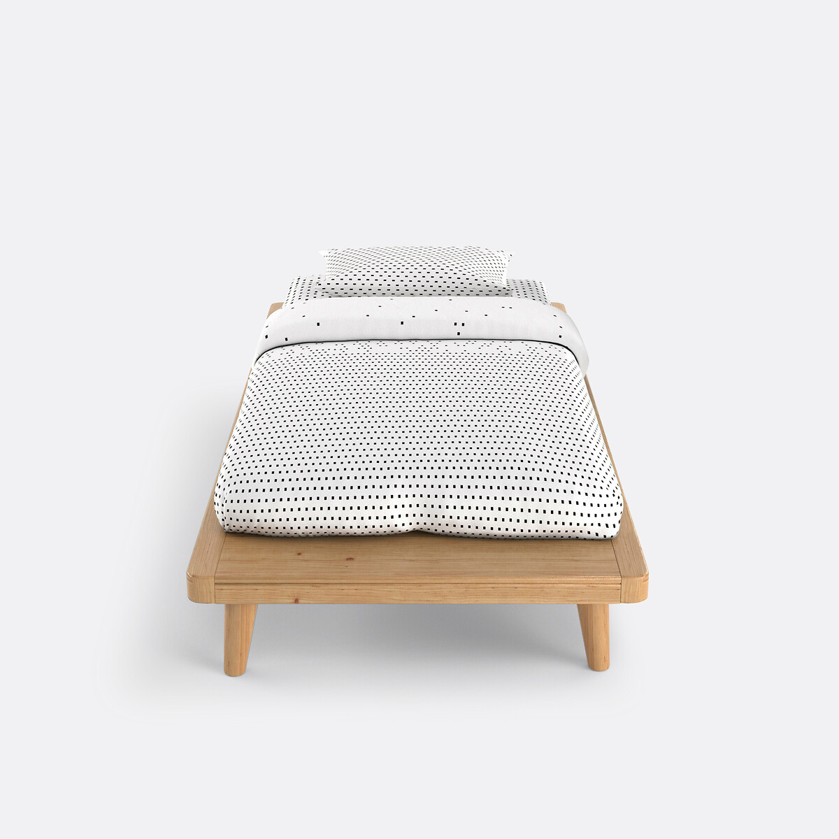 LA REDOUTE INTERIEURS<br>Cama plataforma + estrado ripado + prateleira, Jimi