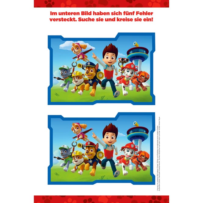 PAW Patrol - Mein kunterbunter Vorschulblock - mit über 50 Stickern