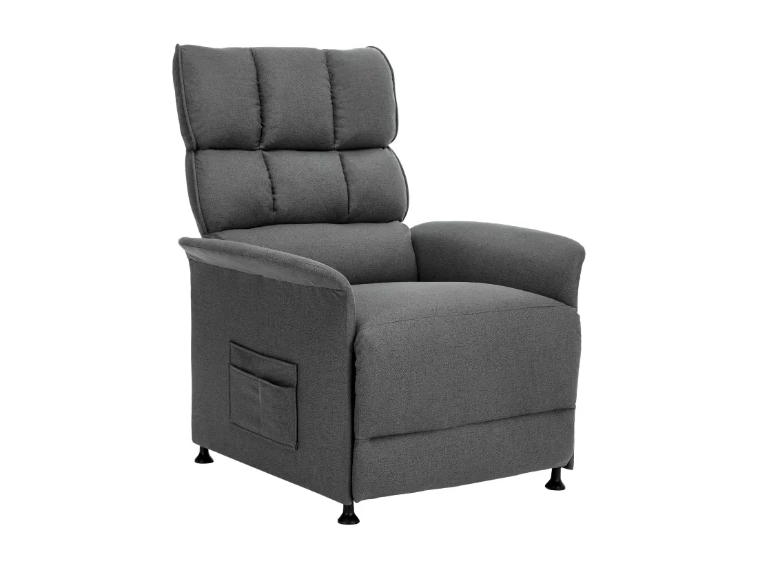 Fauteuil electrique avec télécommande - avec sac de rangement - Gris