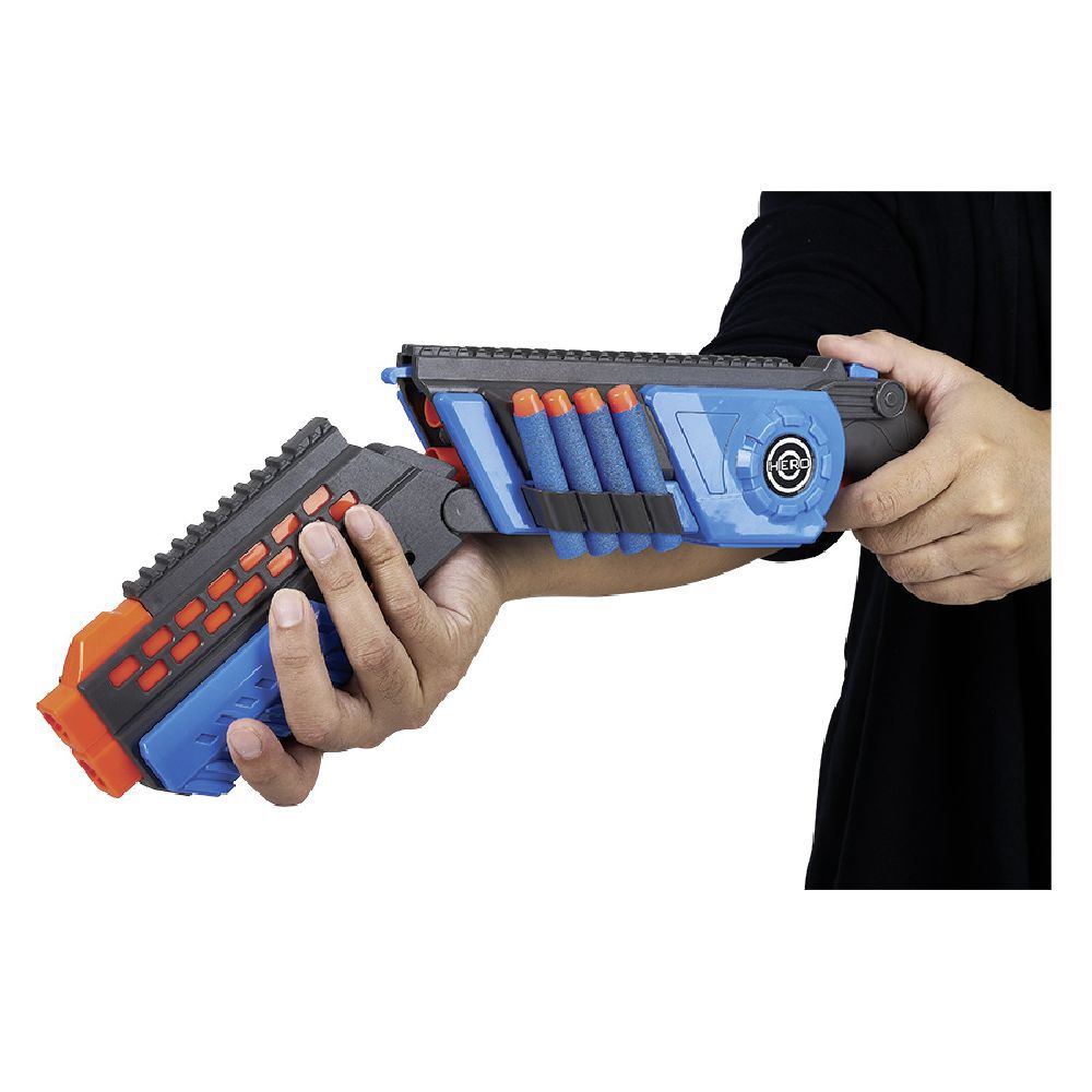Fusil + 4 fléchettes en mousse