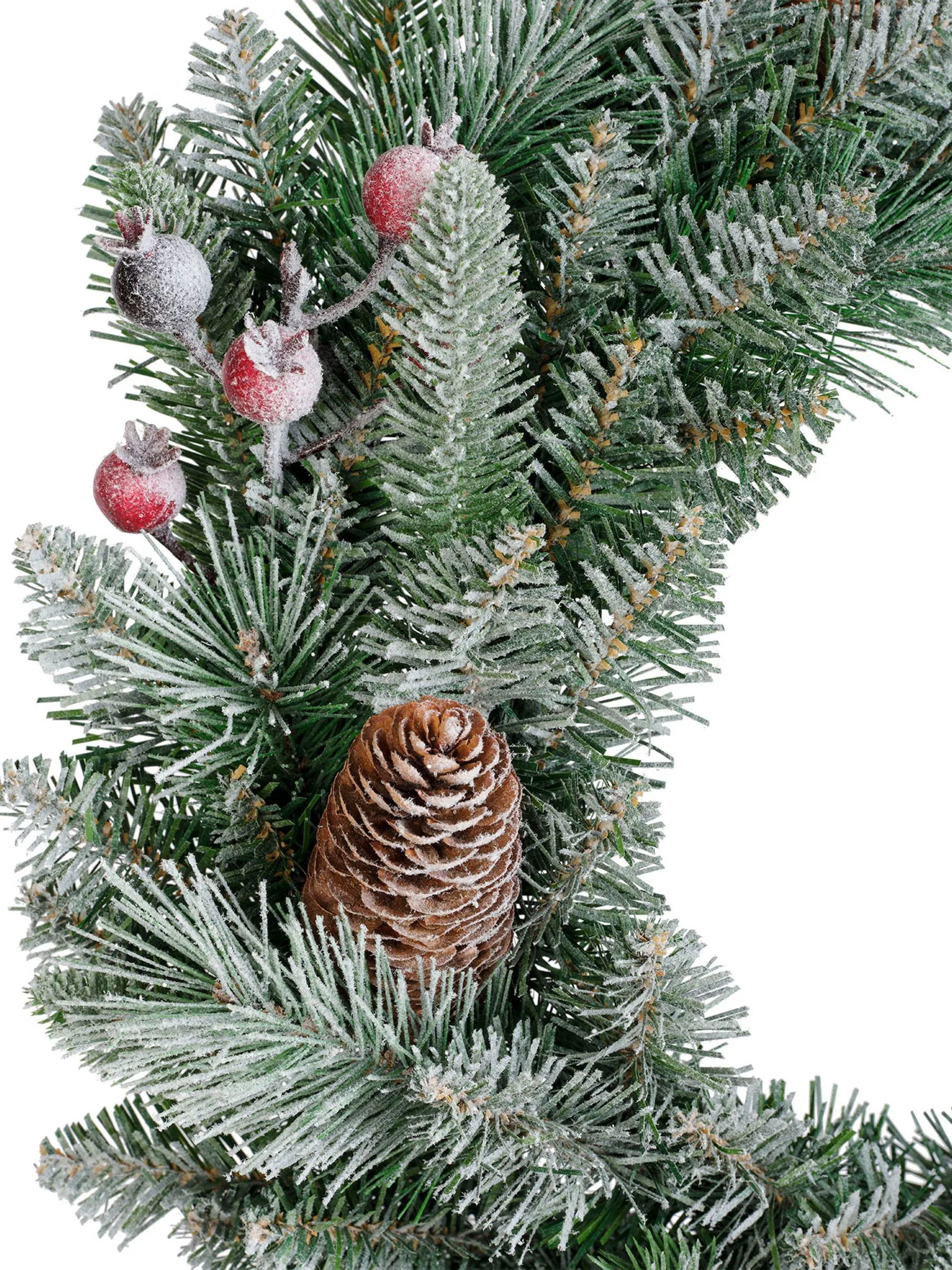 Everlands Windham Frosted 50cm Kerstmis Krans
