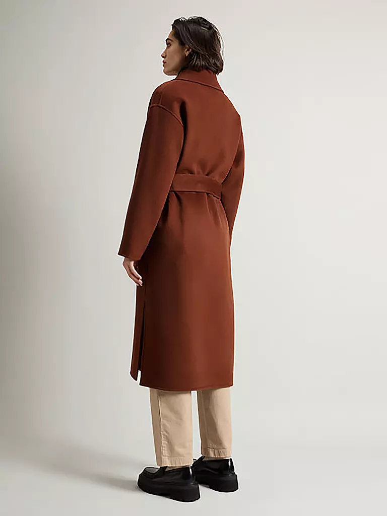 WOOLRICH Wollmantel braun