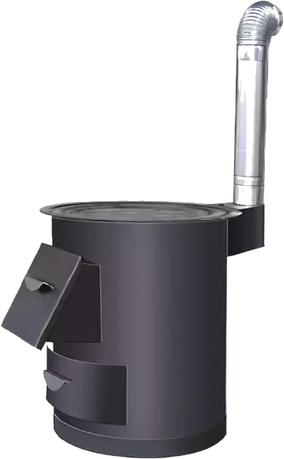 Zeltofen Holzofen Rauchfreier Holzofen, Stabile und Stabile Stahlkonstruktion, Multifunktionaler Holzofen für Zelte, Camping, Picknicks, Wandertouren(30 * 36cm)