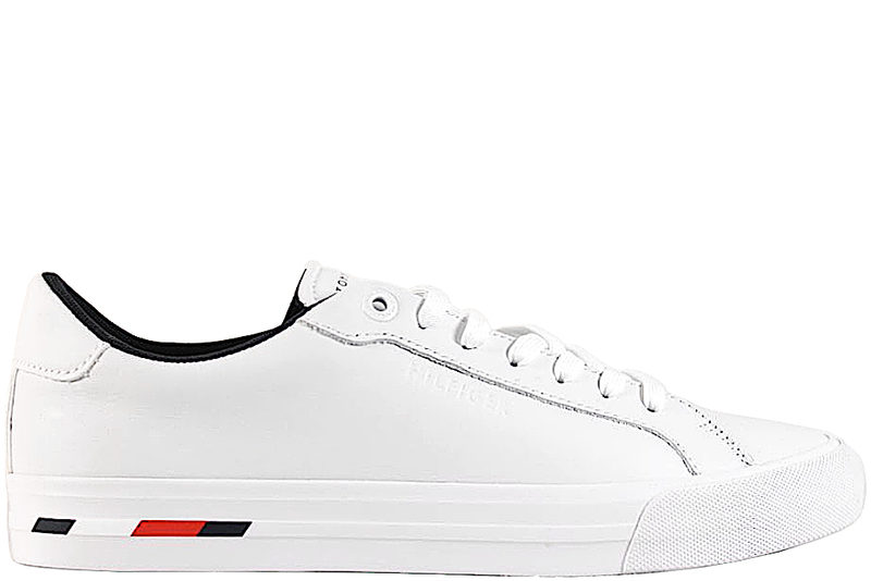 TOMMY HILFIGER VULC MODERN SNEAKERS I HVIDT GLAT SKIND