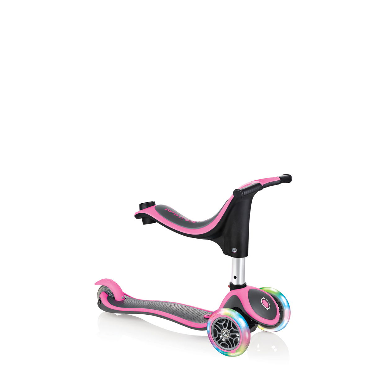 GlobberScooter GO UP 4in1 Lights Scooter deep pink