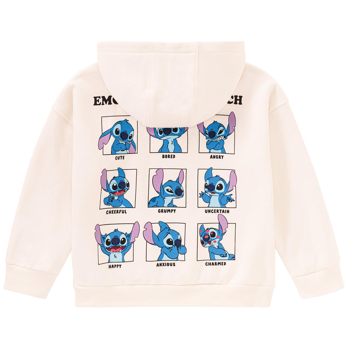 Topolino Disney Stitch Hoodie mit kleinem Print creme