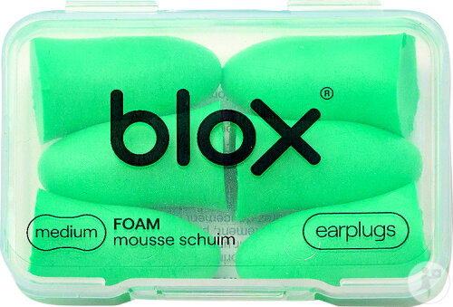 Blox Sleep Mousse Bouchons Oreilles Vert Médium 3 Paires