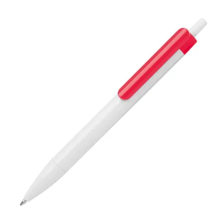Macma 100x Druckkugelschreiber / Farbe: weiß-rot