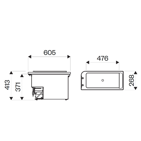 Réfrigérateur à compression Indel B Top Loaded 27L