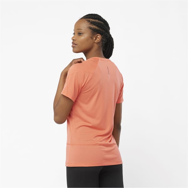 T-shirt trail SALOMON CROSS RUN SS TEE W CORAL