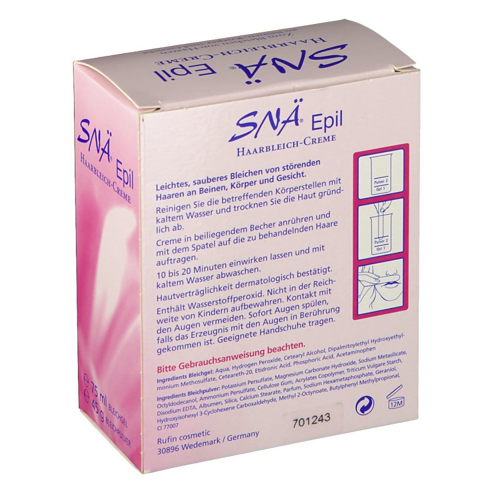 SNÄ® Epil Haarbleich-Creme