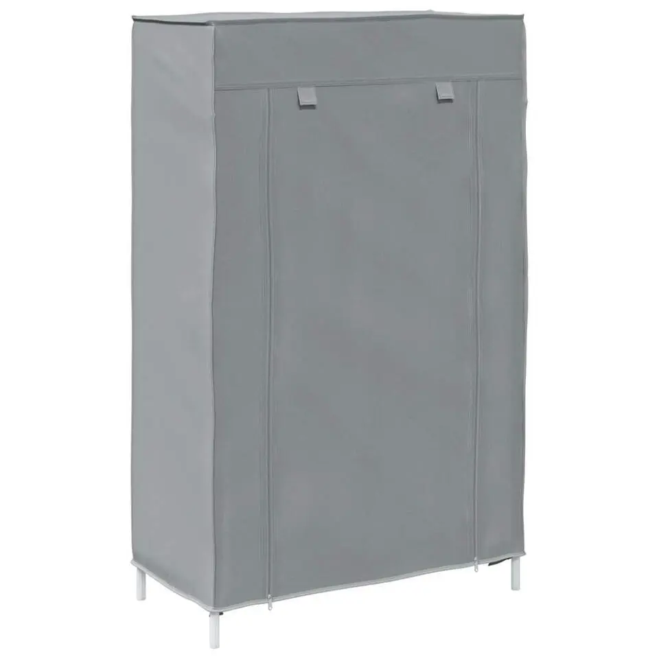 vidaXL - 4-laags Schoenenkast 8 paar grijs - Stof - 60,5x30x97 cm