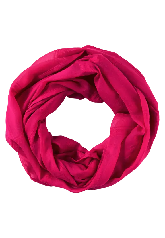 Loop mit Karo Muster - cosy coral