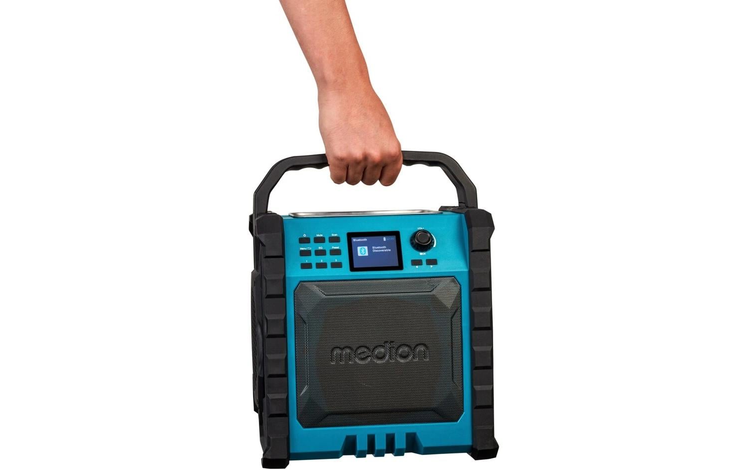 Baustellenradio LIFE P66896 HimmelblauRobustes, praktisches Outdoor-Radio