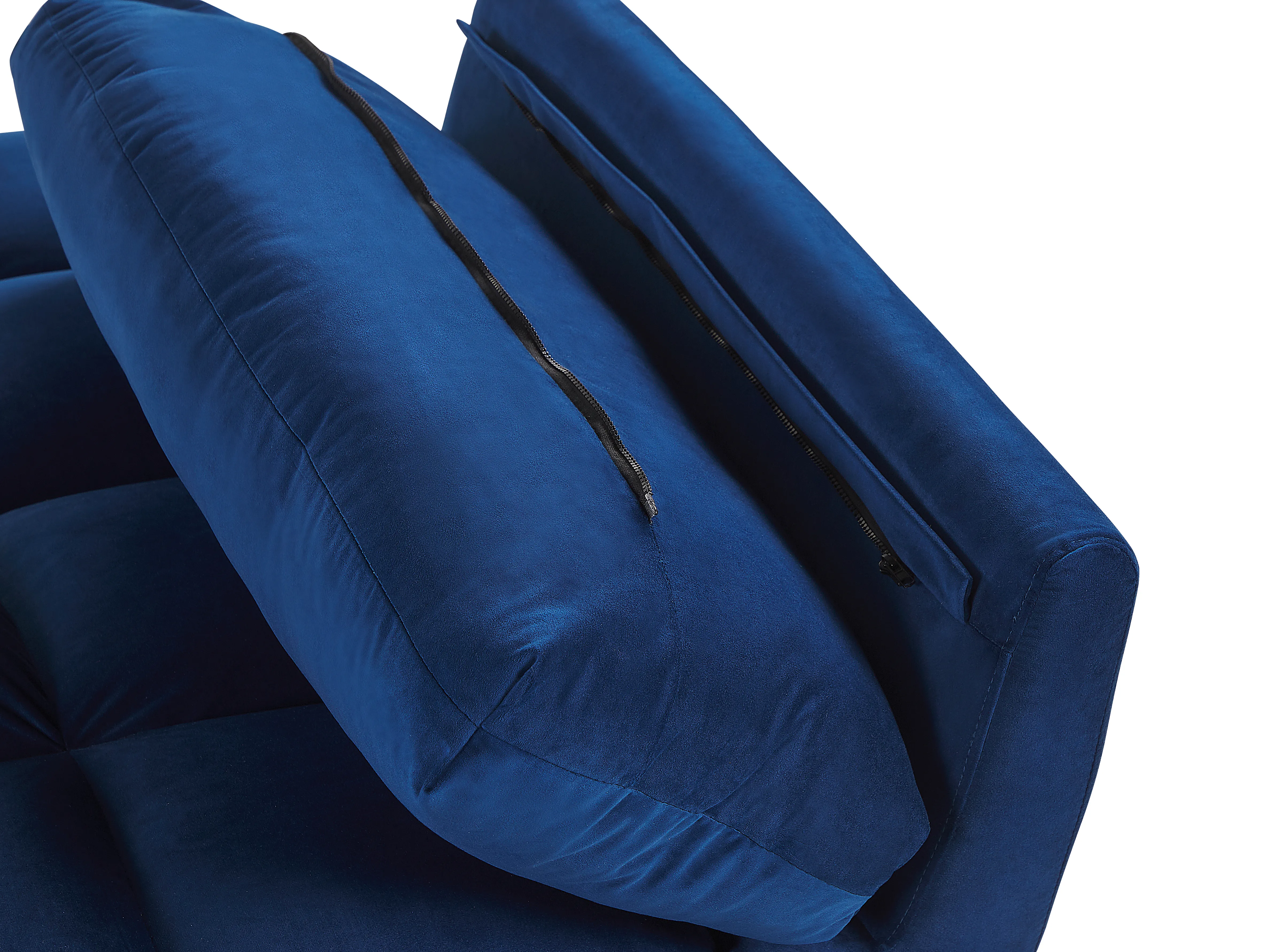 Slaapbank 3-zits ASBY Fluweel Marineblauw