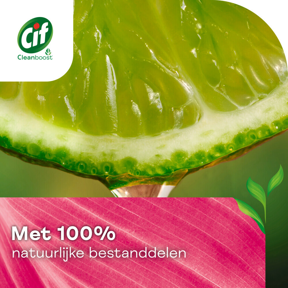 Cif Schuurmiddel Cream Pink Flower750 ml