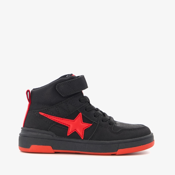 Blue Box hoge jongens sneakers zwart met ster