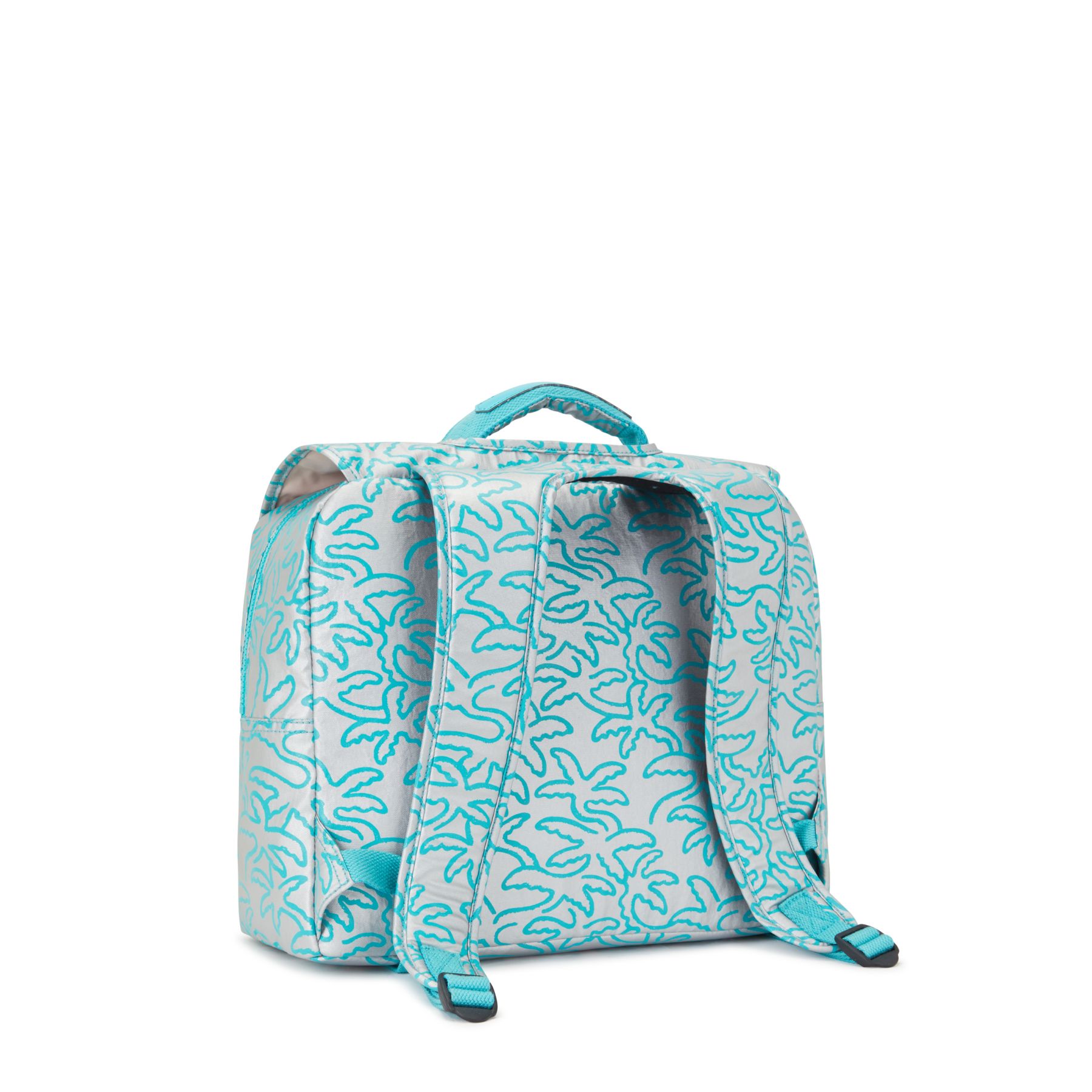 INIKO Sac D’école Medium avec Bretelles Rembourrées - Metallic Palm