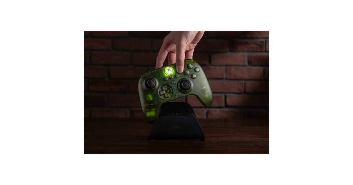8BitDoUltimate 3-mode controller voor Xbox  (Groen/transparant, Xbox Series X|S, Xbox One, Pc, Bluetooth / USB-C / 2.4 GHz)