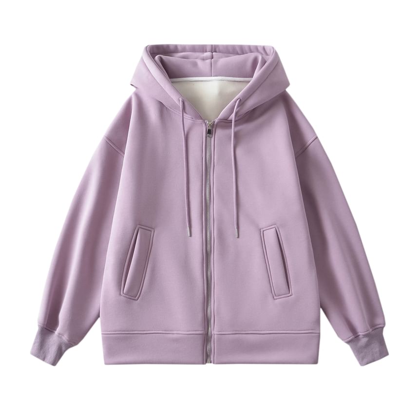 Sundine - Effen oversized hoodie met rits