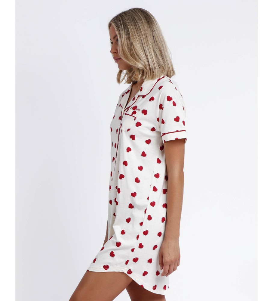Admas Camisa Aberta No Meu Coração Branco