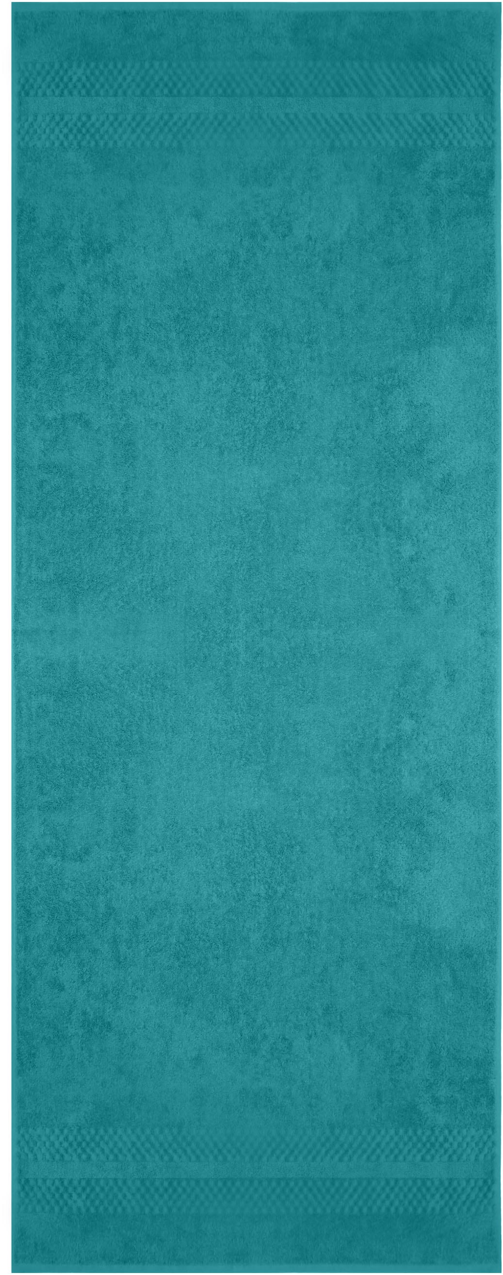 my home Saunatuch »Regona, 80x200cm, flauschig und weich, 100% Baumwolle, 500 gr/m²« Premium Handtücher mit Bordüre, Handtuch-Set, 5 Jahre Garantie