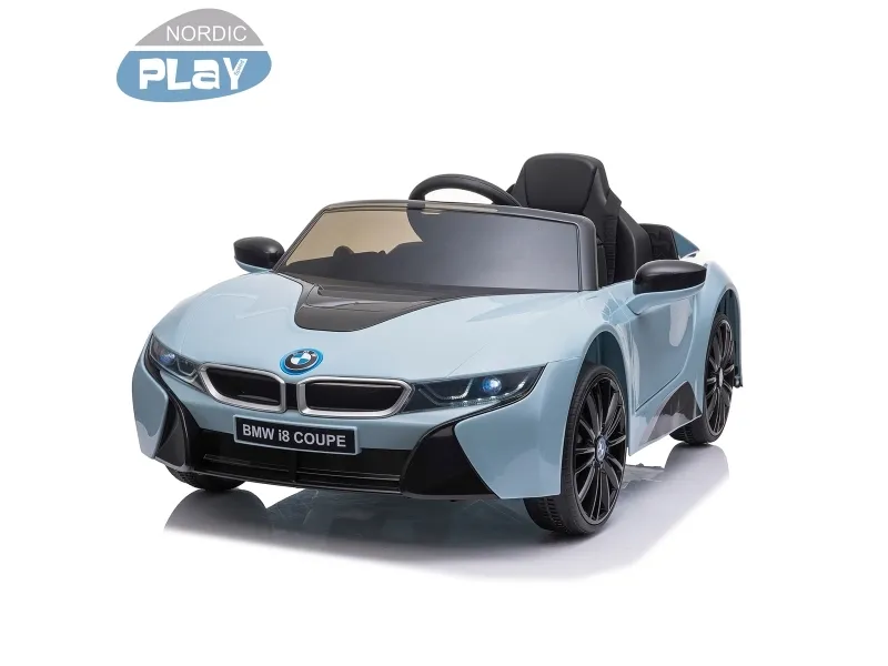 Elbil BMW I8 Licens NORDIC PLAY Speed 12V med eva hjul (805-760)
