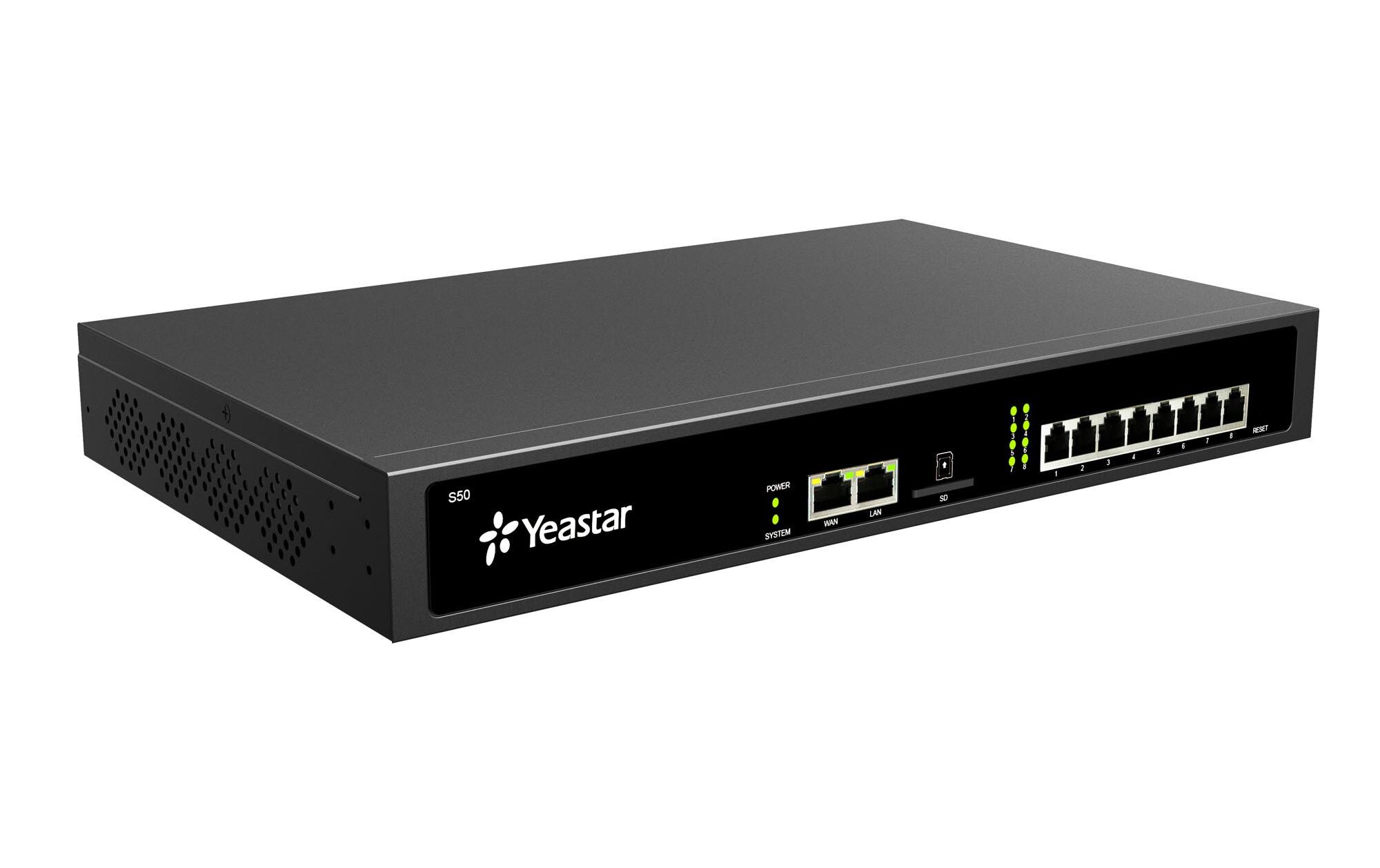 Telefonanlage S50 S-Serie V4<br>Vollwertige, rackmontierbare IP-Telefonanlage, speziell für kleine Unternehmen Gewinnen Sie dank ausgezeichneter UC-Funktion und hervorragender Effizienz