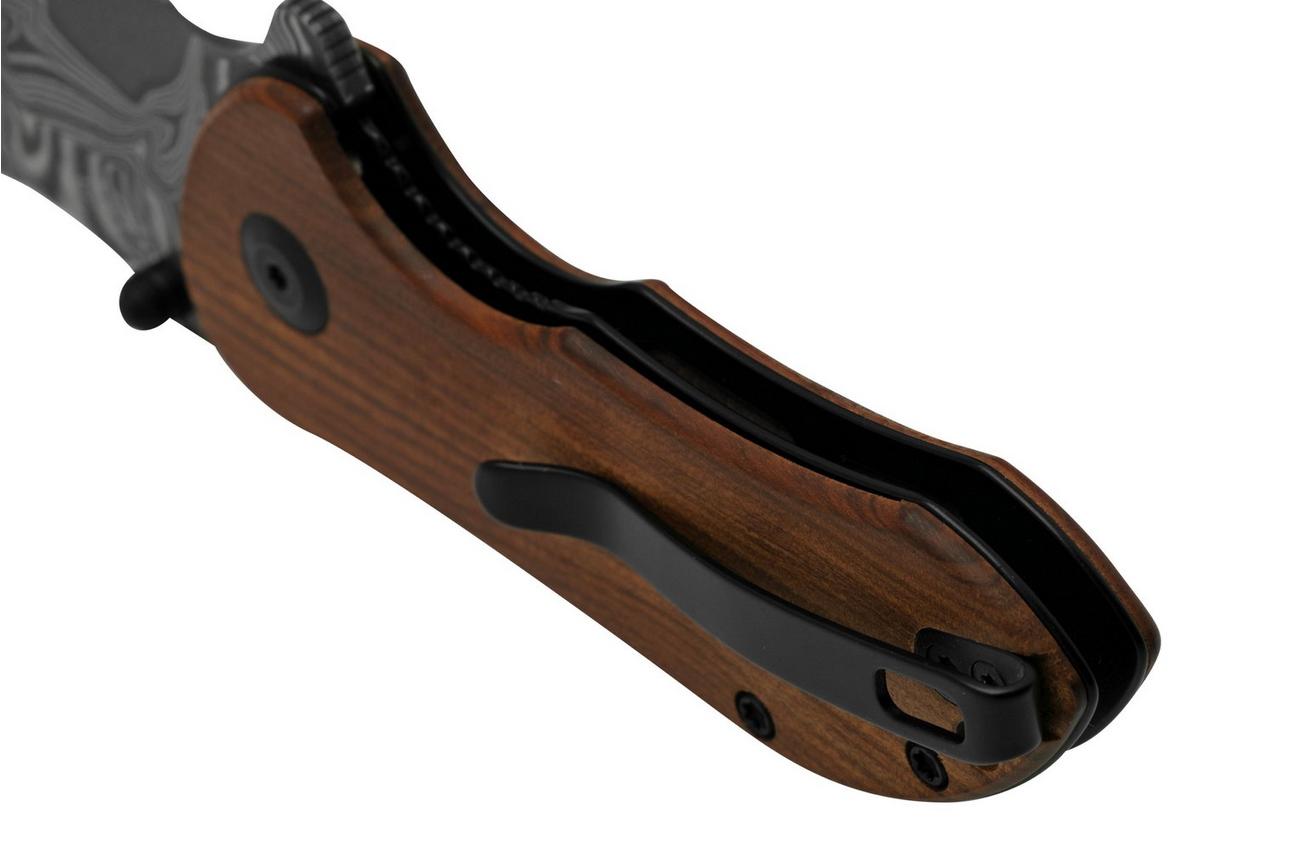 Civivi Gordo C22018C-DS1 Guibourtia Wood, Damascus zakmes, Peter Carey design