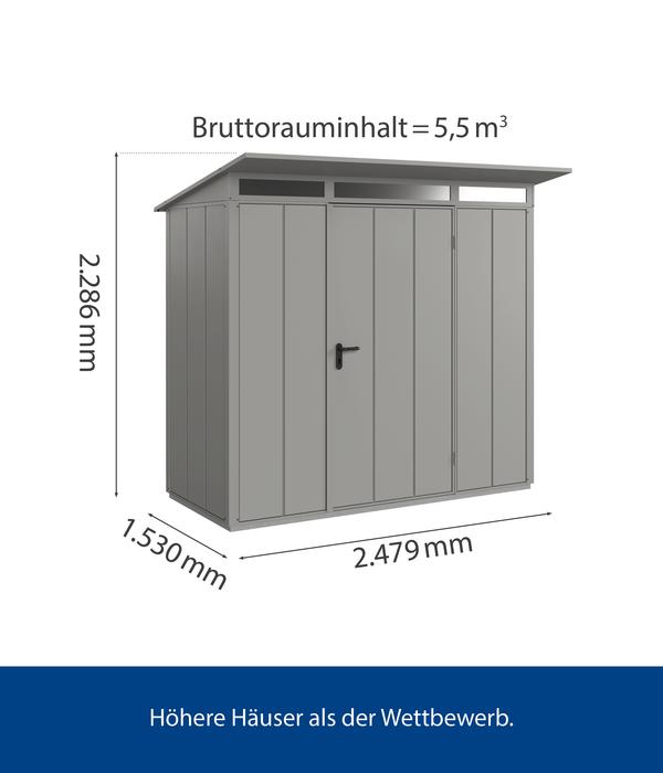 Hörmann Berry-Gerätehaus Modern-P Typ 1, ca.