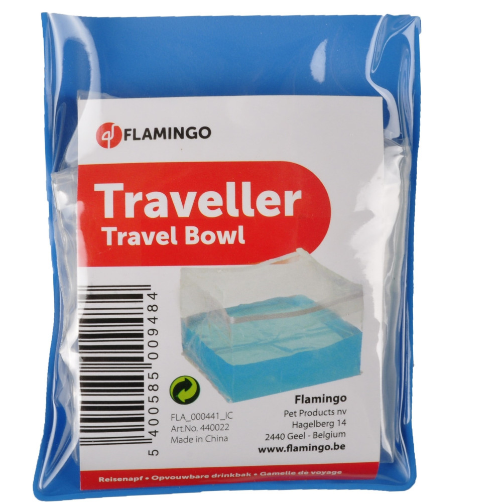 Gamelle de voyage pliable pour la nourriture ou l'eau, carré transparent,