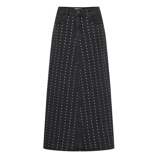 Ichi Denimnederdel, Washed Black, 42
