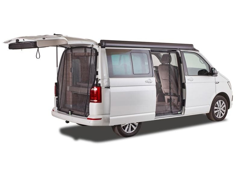 Van Quito Heckmoskitonetz, standard VW T5/T6/T6.1 Heckmoskitonetz Reissverschluss, Maschenweite Standard