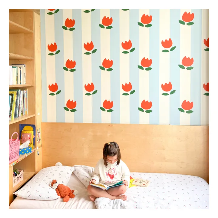 Mathilde Cabanas Papier-peint Tulipes | Orange