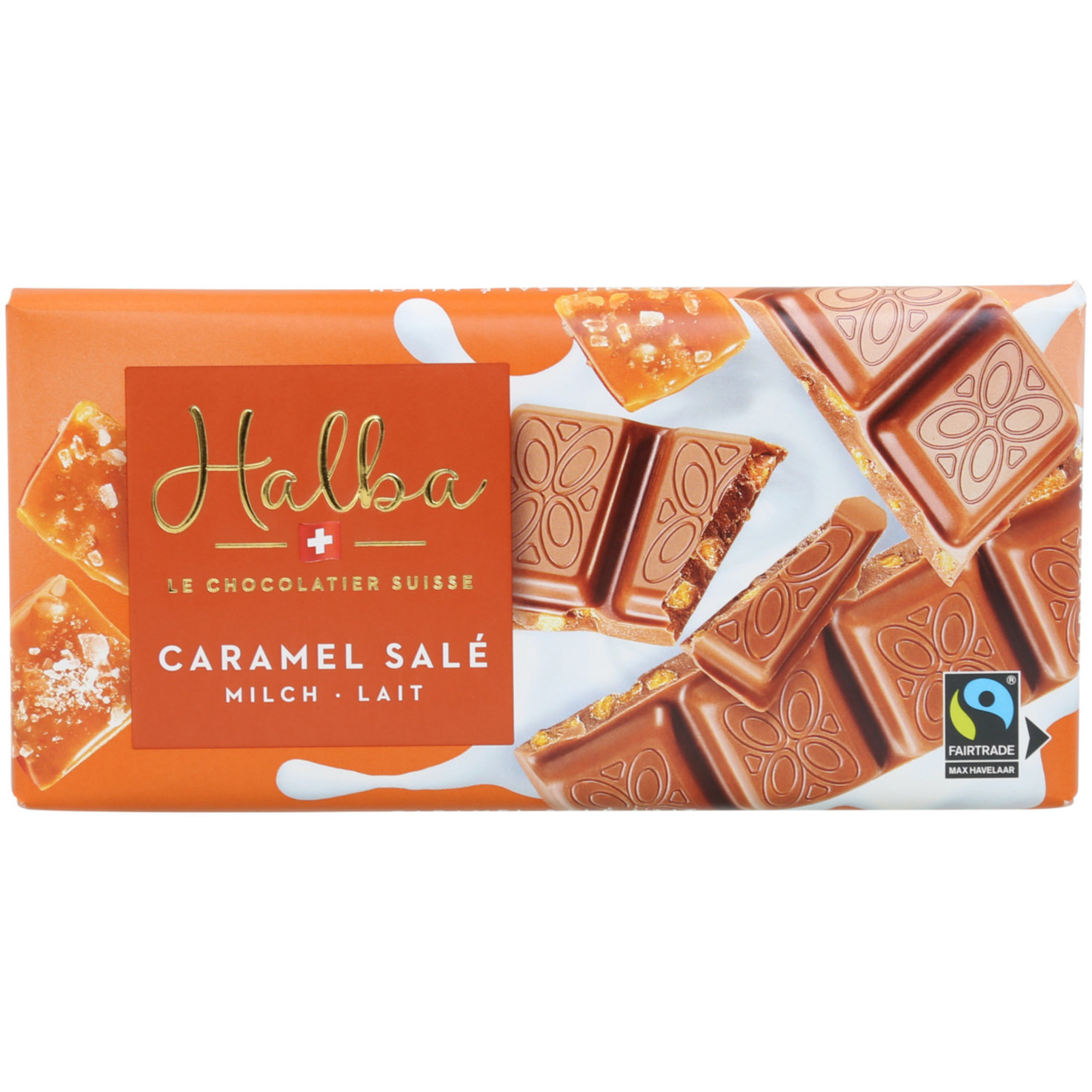 Halba Tafelschokolade Milch Caramel Salé